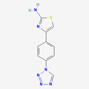 4-[4-(1H-tetrazol-1-yl)phenyl]-1,3-thiazol-2-amine