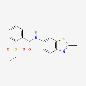 2-(ethylsulfonyl)-N-(2-methylbenzo[d]thiazol-6-yl)benzamide