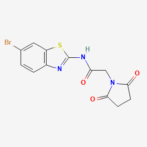 N-(6-bromobenzo[d]thiazol-2-yl)-2-(2,5-dioxopyrrolidin-1-yl)acetamide