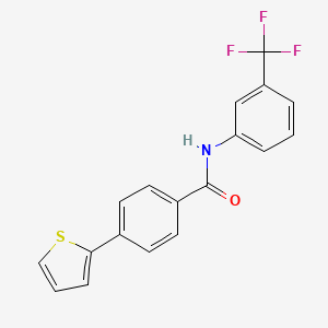 4-(thiophen-2-yl)-N-[3-(trifluoromethyl)phenyl]benzamide
