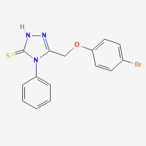 3-[(4-bromophenoxy)methyl]-4-phenyl-1H-1,2,4-triazole-5-thione