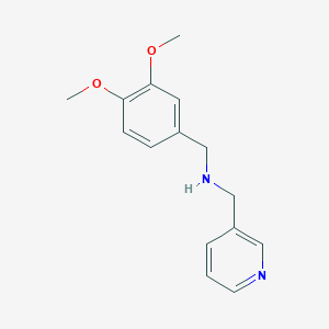 molecular formula C15H18N2O2 B2875410 (3,4-Dimethoxy-benzyl)-pyridin-3-ylmethyl-amine CAS No. 57342-19-5