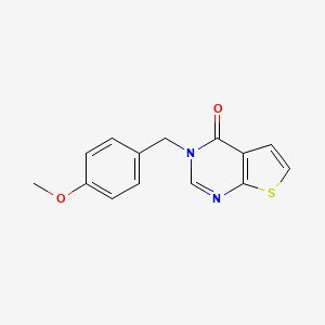 molecular formula C14H12N2O2S B2875426 3-(4-methoxybenzyl)thieno[2,3-d]pyrimidin-4(3H)-one CAS No. 338777-25-6