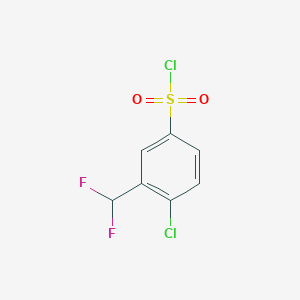 4-Chloro-3-(difluoromethyl)benzenesulfonyl chloride