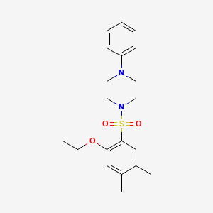 1-(2-Ethoxy-4,5-dimethylbenzenesulfonyl)-4-phenylpiperazine