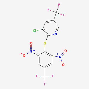 3-Chloro-2-{[2,6-dinitro-4-(trifluoromethyl)phenyl]sulfanyl}-5-(trifluoromethyl)pyridine