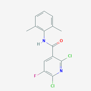 molecular formula C14H11Cl2FN2O B287545 2,6-dichloro-N-(2,6-dimethylphenyl)-5-fluoronicotinamide 