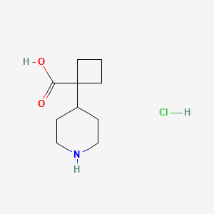 1-(Piperidin-4-yl)cyclobutane-1-carboxylic acid hydrochloride