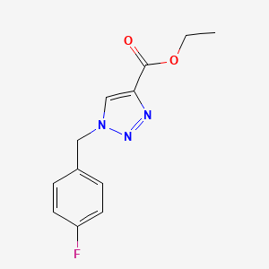 ethyl 1-[(4-fluorophenyl)methyl]-1H-1,2,3-triazole-4-carboxylate