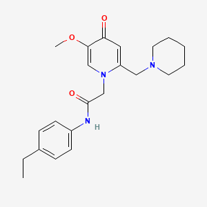 N-(4-ethylphenyl)-2-(5-methoxy-4-oxo-2-(piperidin-1-ylmethyl)pyridin-1(4H)-yl)acetamide