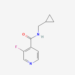 molecular formula C10H11FN2O B2875461 N-(cyclopropylmethyl)-3-fluoroisonicotinamide CAS No. 1596007-96-3
