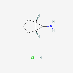 molecular formula C6H12ClN B2875465 (1R,5S)-bicyclo[3.1.0]hexan-6-amine hydrochloride CAS No. 1048962-49-7; 18150-19-1