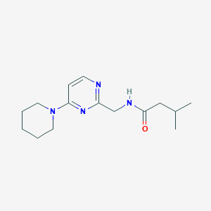 3-methyl-N-((4-(piperidin-1-yl)pyrimidin-2-yl)methyl)butanamide