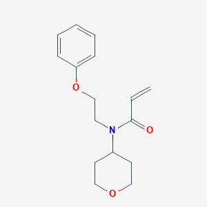 N-(oxan-4-yl)-N-(2-phenoxyethyl)prop-2-enamide