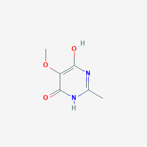 B2875471 6-hydroxy-5-methoxy-2-methyl-4(3H)-Pyrimidinone CAS No. 851985-99-4