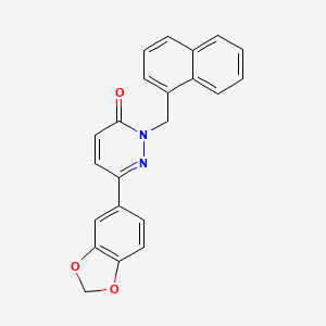 6-(1,3-Benzodioxol-5-yl)-2-(naphthalen-1-ylmethyl)pyridazin-3-one