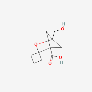 1-(Hydroxymethyl)spiro[2-oxabicyclo[2.1.1]hexane-3,1'-cyclobutane]-4-carboxylic acid