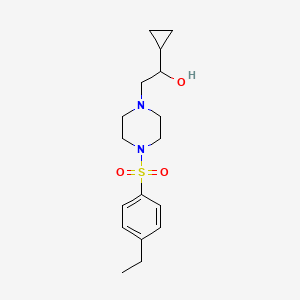 1-Cyclopropyl-2-(4-((4-ethylphenyl)sulfonyl)piperazin-1-yl)ethanol