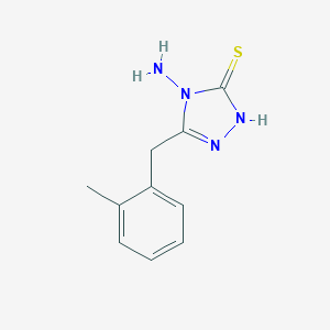 molecular formula C10H12N4S B287548 4-amino-5-(2-methylbenzyl)-4H-1,2,4-triazole-3-thiol 
