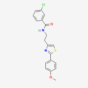 3-chloro-N-{2-[2-(4-methoxyphenyl)-1,3-thiazol-4-yl]ethyl}benzamide