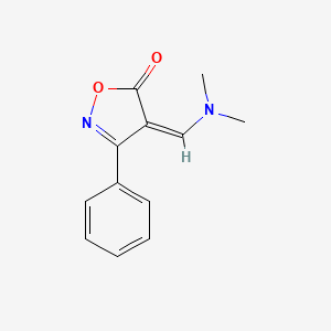 molecular formula C12H12N2O2 B2875482 4-[(dimethylamino)methylene]-3-phenyl-5(4H)-isoxazolone CAS No. 5272-46-8