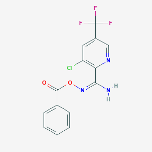 N'-(benzoyloxy)-3-chloro-5-(trifluoromethyl)-2-pyridinecarboximidamide