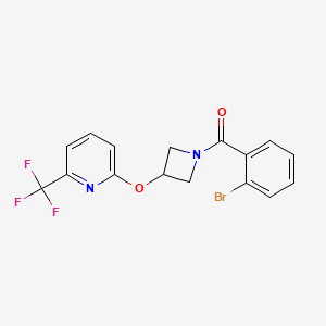 (2-Bromophenyl)(3-((6-(trifluoromethyl)pyridin-2-yl)oxy)azetidin-1-yl)methanone