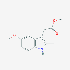 molecular formula C13H15NO3 B028755 methyl 2-(5-methoxy-2-methyl-1H-indol-3-yl)acetate CAS No. 7588-36-5