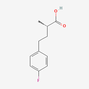 molecular formula C11H13FO2 B2875500 (2S)-4-(4-Fluorophenyl)-2-methylbutanoic acid CAS No. 2248209-60-9