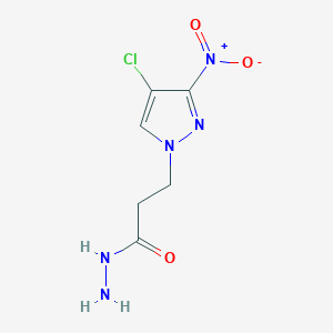 3-(4-Chloro-3-nitropyrazolyl)propanohydrazide
