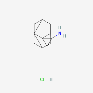 molecular formula C12H20ClN B2875511 Spiro[adamantane-2,2'-cyclopropane]-1'-amine;hydrochloride CAS No. 158833-04-6