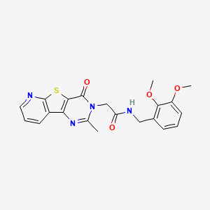 N-cyclopropyl-4-({5-[(phenylsulfonyl)amino]pyridin-2-yl}oxy)benzamide