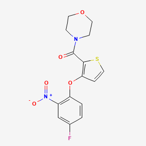 [3-(4-Fluoro-2-nitrophenoxy)-2-thienyl](morpholino)methanone