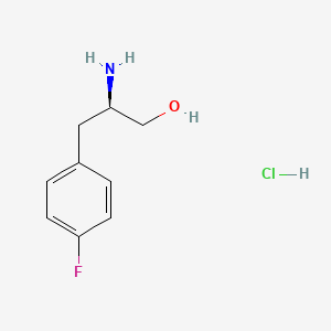molecular formula C9H13ClFNO B2875530 (R)-2-Amino-3-(4-fluorophenyl)propan-1-ol hydrochloride CAS No. 2102410-90-0