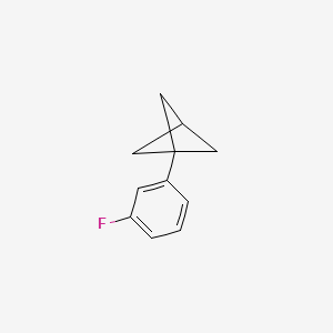 molecular formula C11H11F B2875531 1-(3-氟苯基)双环[1.1.1]戊烷 CAS No. 1823878-55-2