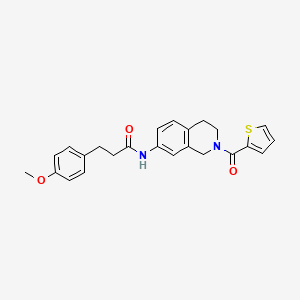 3-(4-methoxyphenyl)-N-(2-(thiophene-2-carbonyl)-1,2,3,4-tetrahydroisoquinolin-7-yl)propanamide