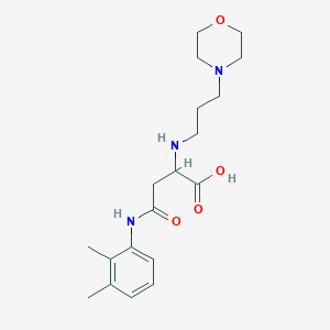 molecular formula C19H29N3O4 B2875555 4-((2,3-Dimethylphenyl)amino)-2-((3-morpholinopropyl)amino)-4-oxobutanoic acid CAS No. 1029041-57-3