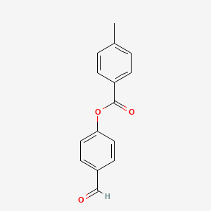 molecular formula C15H12O3 B2875563 4-Formylphenyl 4-methylbenzoate CAS No. 115883-85-7