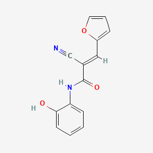 (E)-2-cyano-3-(furan-2-yl)-N-(2-hydroxyphenyl)acrylamide