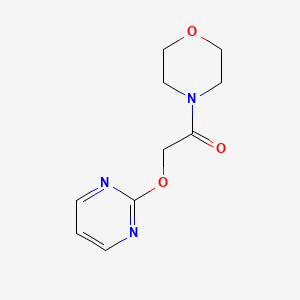 molecular formula C10H13N3O3 B2875574 1-Morpholino-2-(pyrimidin-2-yloxy)ethanone CAS No. 1251708-63-0