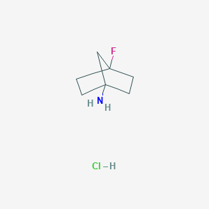 molecular formula C7H13ClFN B2875580 4-氟双环[2.2.1]庚烷-1-胺盐酸盐 CAS No. 1638765-29-3