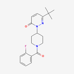 6-Tert-butyl-2-[1-(2-fluorobenzoyl)piperidin-4-yl]pyridazin-3-one