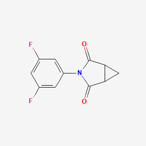molecular formula C11H7F2NO2 B2875591 3-(3,5-二氟苯基)-3-氮杂双环[3.1.0]己烷-2,4-二酮 CAS No. 866150-58-5