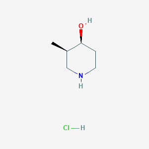 (3R,4S)-3-Methylpiperidin-4-ol hydrochloride