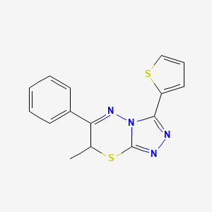 7-methyl-6-phenyl-3-(2-thienyl)-7H-[1,2,4]triazolo[3,4-b][1,3,4]thiadiazine