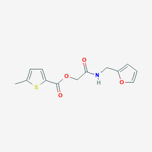 {[(Furan-2-yl)methyl]carbamoyl}methyl 5-methylthiophene-2-carboxylate