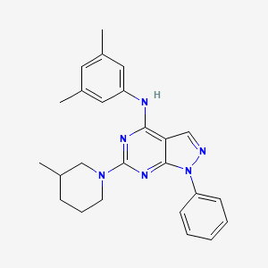 molecular formula C25H28N6 B2875608 N-(3,5-dimethylphenyl)-6-(3-methylpiperidin-1-yl)-1-phenyl-1H-pyrazolo[3,4-d]pyrimidin-4-amine CAS No. 946347-70-2
