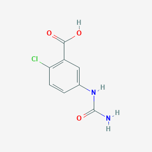 molecular formula C8H7ClN2O3 B2875624 5-(Carbamoylamino)-2-chlorobenzoic acid CAS No. 1183985-90-1
