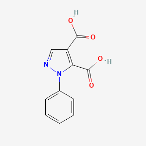 molecular formula C11H8N2O4 B2875651 2-Phenyl-2H-pyrazole-3,4-dicarboxylic acid CAS No. 16078-70-9