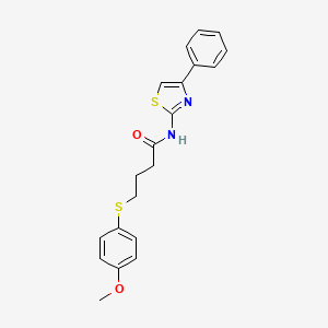 4-((4-methoxyphenyl)thio)-N-(4-phenylthiazol-2-yl)butanamide